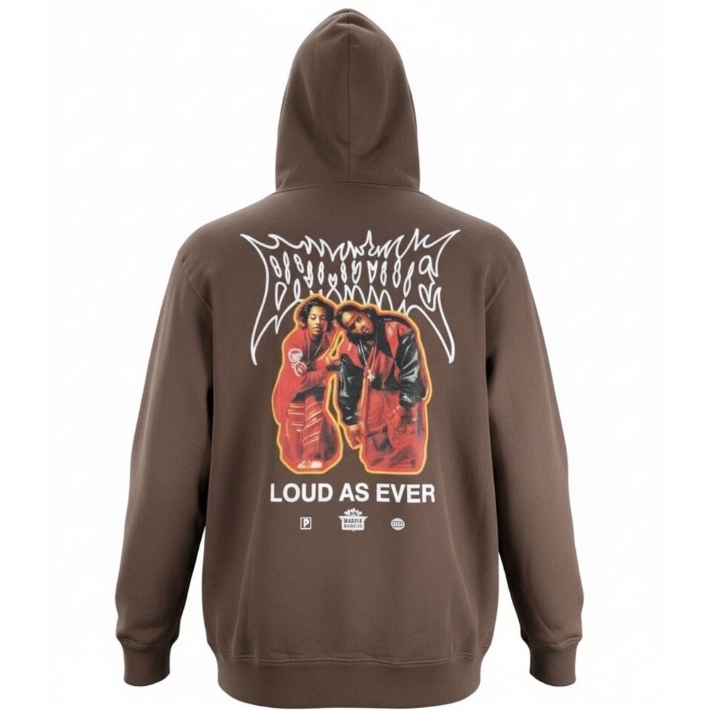 NWT Primitive x OutKast 'Loud As Ever/ATLiens"Brown Hoodie Men's XL